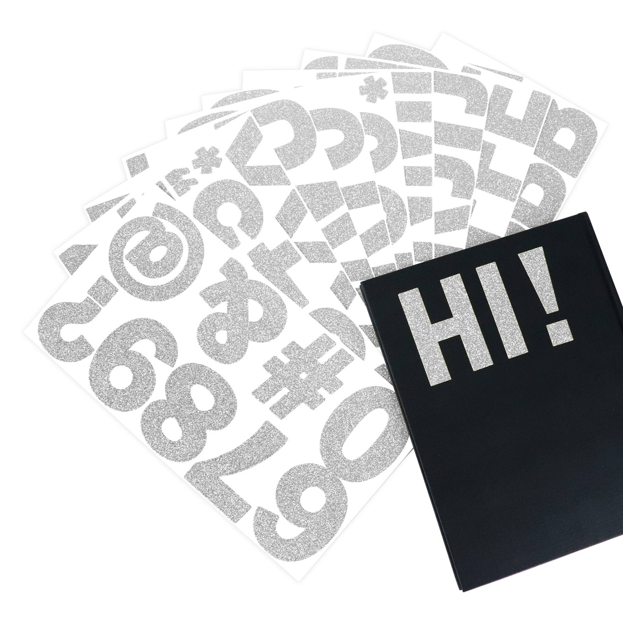 3.25" Silver Glitter Alphabet Stickers by Recollections™